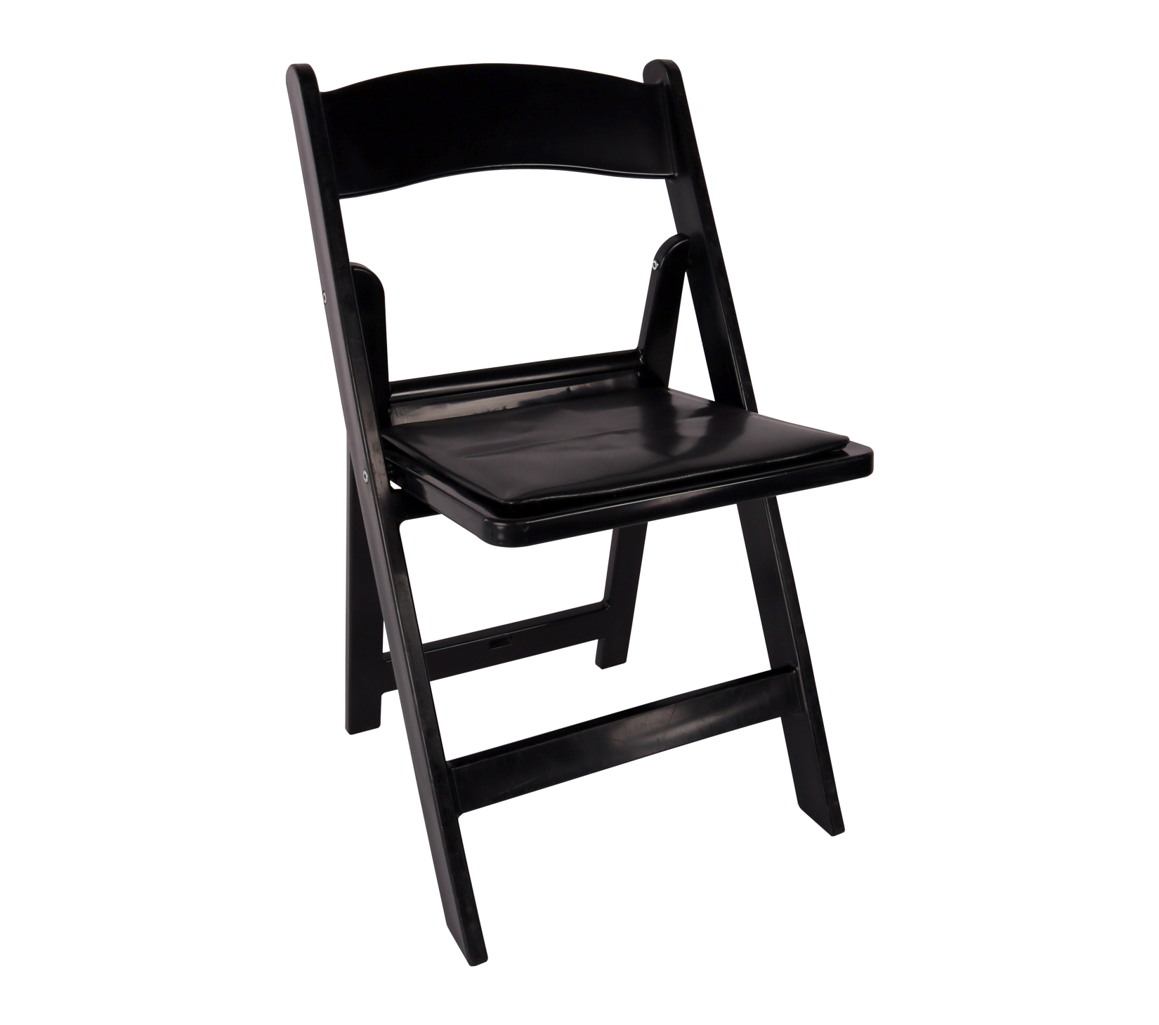 folding chairs black padded