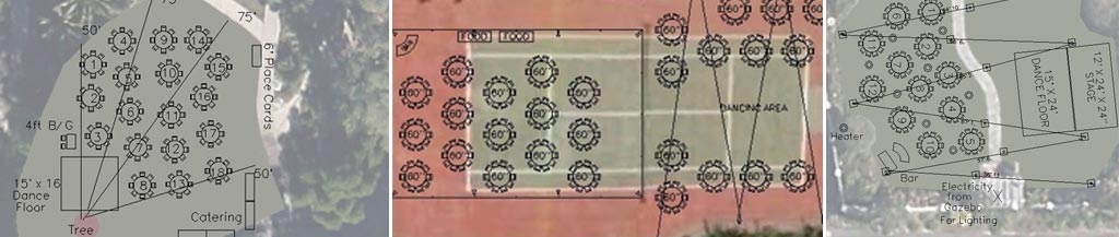 PartyCAD floor plan example
